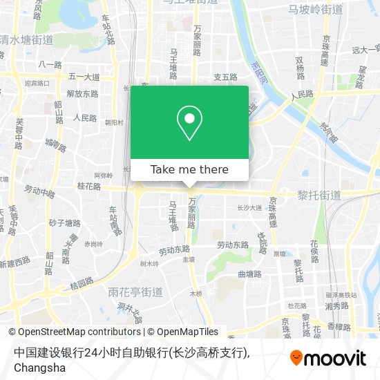 中国建设银行24小时自助银行(长沙高桥支行) map