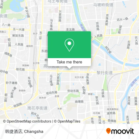 韩捷酒店 map