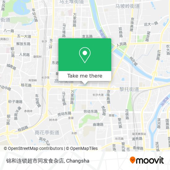 锦和连锁超市同发食杂店 map
