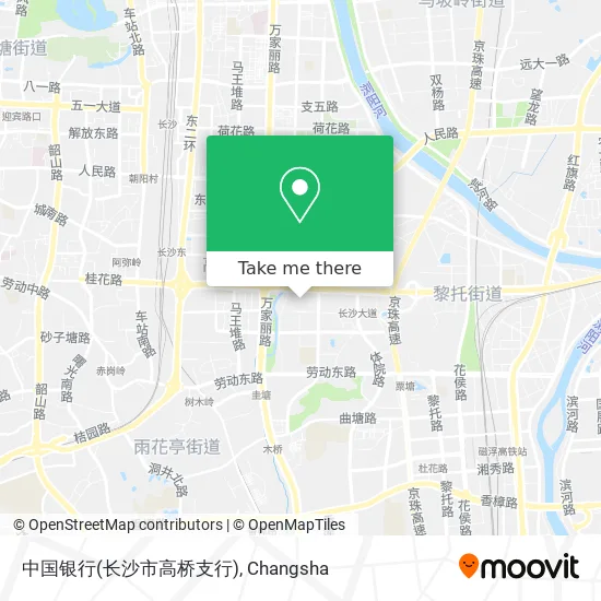 中国银行(长沙市高桥支行) map