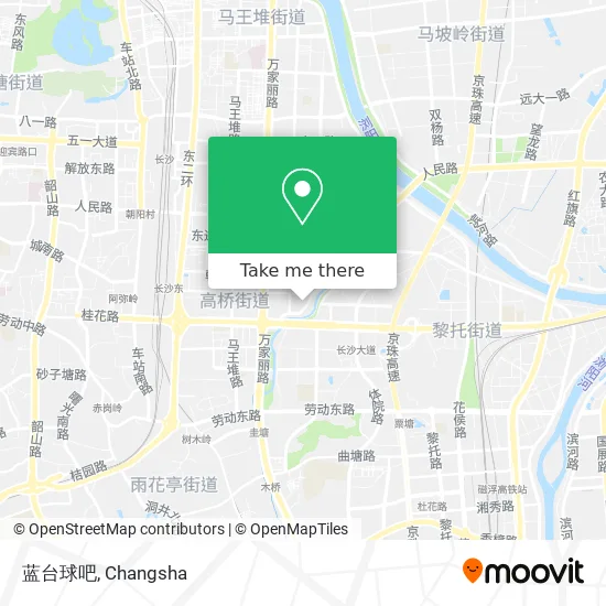 蓝台球吧 map