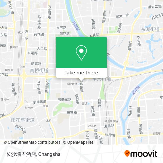 长沙瑞吉酒店 map