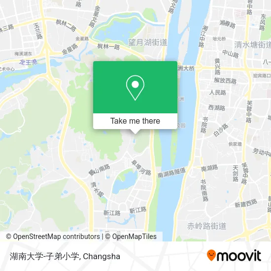 湖南大学-子弟小学 map