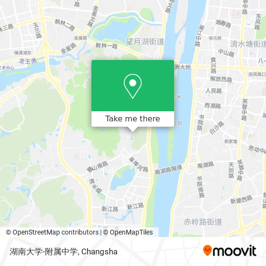 湖南大学-附属中学 map