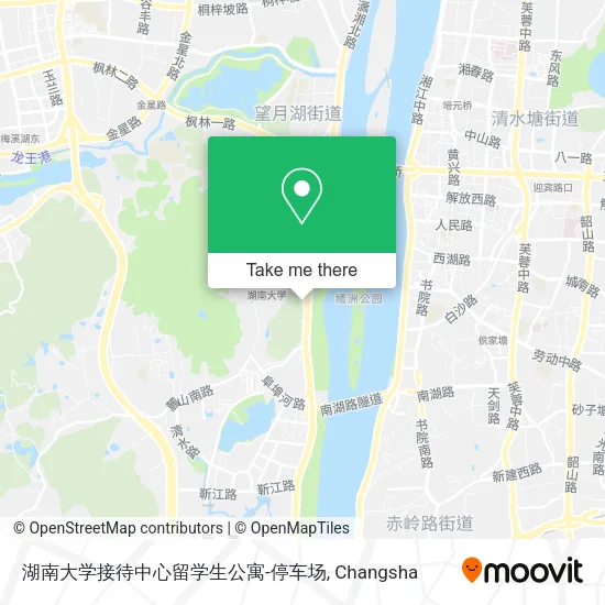 湖南大学接待中心留学生公寓-停车场 map