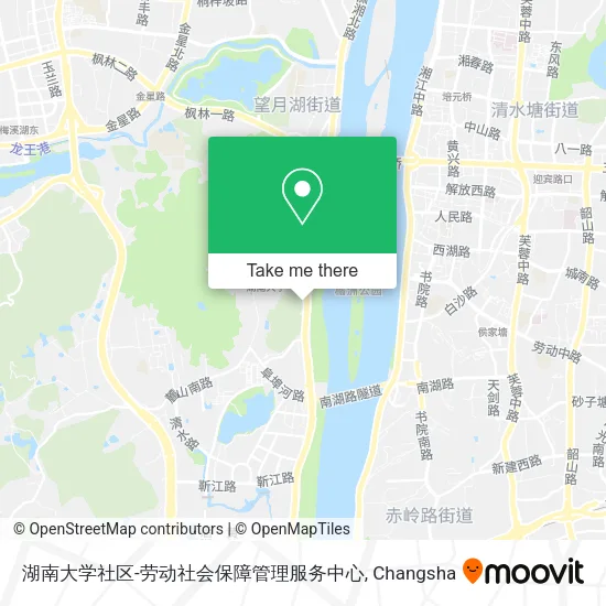 湖南大学社区-劳动社会保障管理服务中心 map