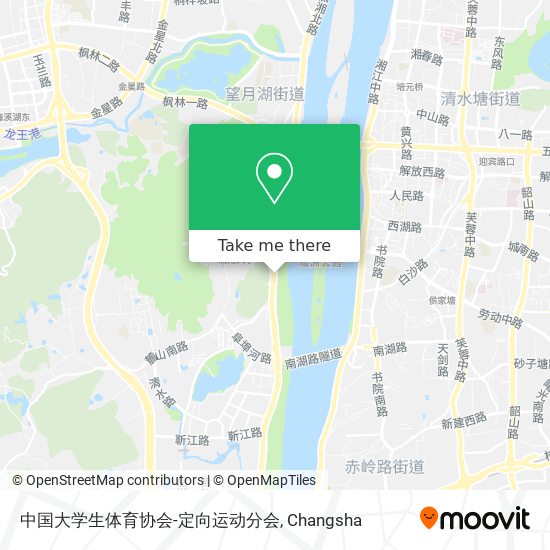 中国大学生体育协会-定向运动分会 map