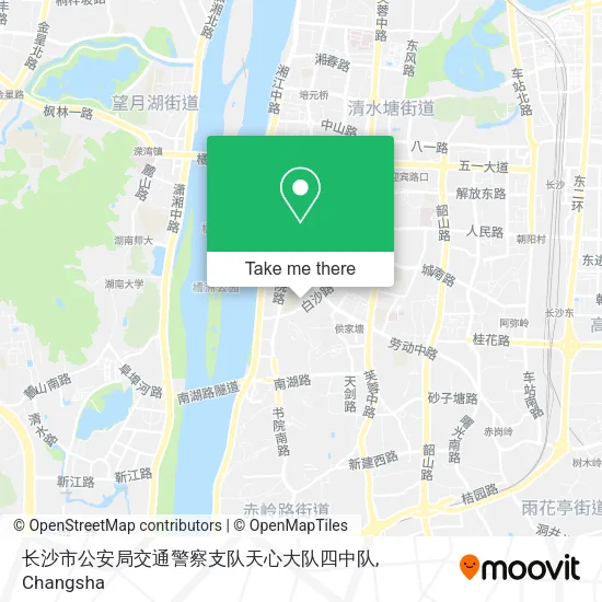 长沙市公安局交通警察支队天心大队四中队 map