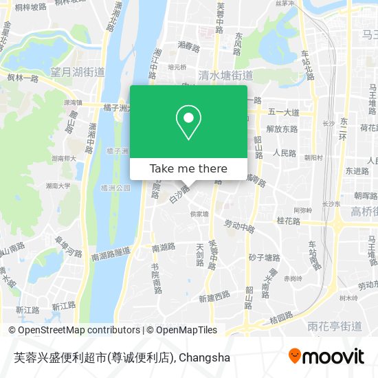 芙蓉兴盛便利超市(尊诚便利店) map