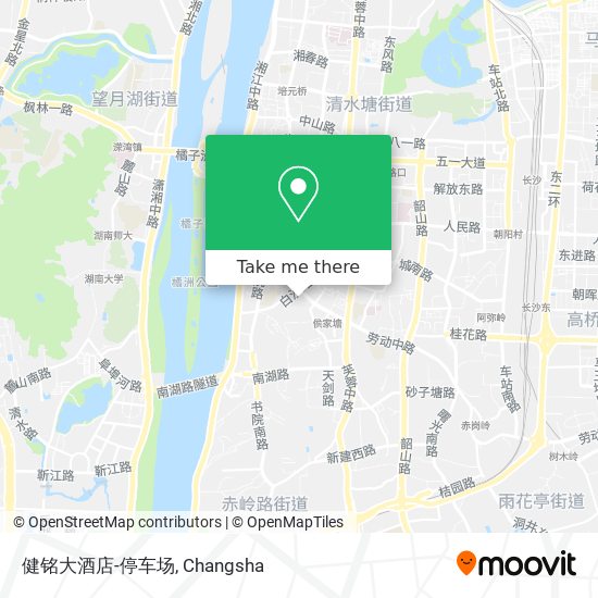 健铭大酒店-停车场 map