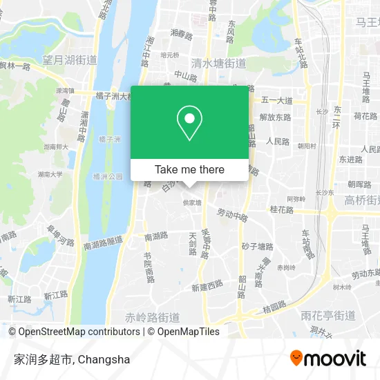 家润多超市 map