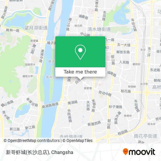 新哥虾城(长沙总店) map