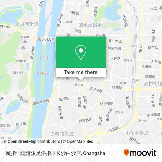 魔指仙境港派足浴指压长沙白沙店 map