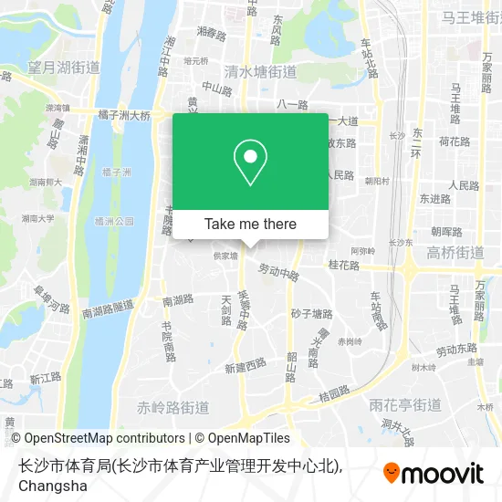 长沙市体育局(长沙市体育产业管理开发中心北) map