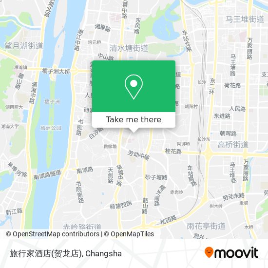 旅行家酒店(贺龙店) map