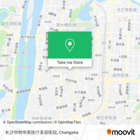 长沙华韩华美医疗美容医院 map