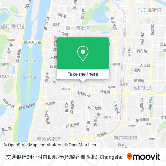 交通银行24小时自助银行(巴黎香榭西北) map
