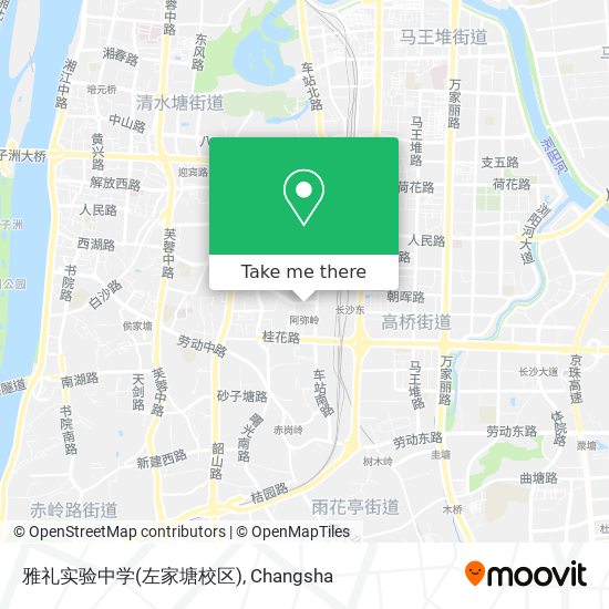 雅礼实验中学(左家塘校区) map