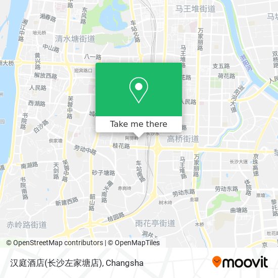 汉庭酒店(长沙左家塘店) map