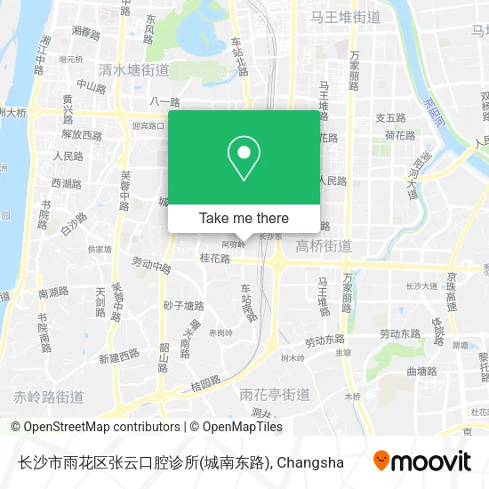 长沙市雨花区张云口腔诊所(城南东路) map