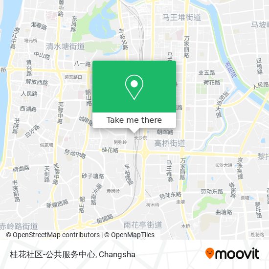 桂花社区-公共服务中心 map
