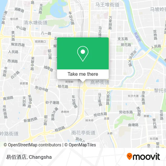 易佰酒店 map