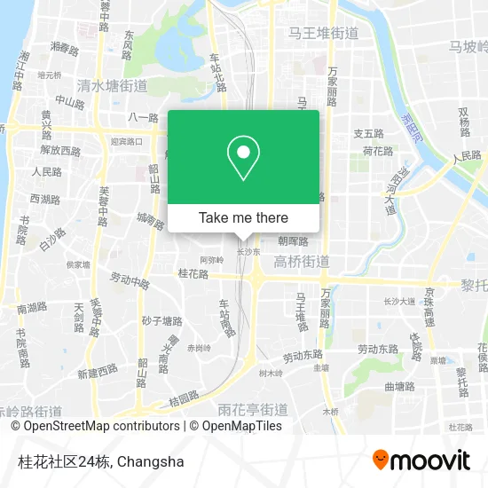 桂花社区24栋 map