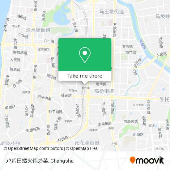 鸡爪田螺火锅炒菜 map