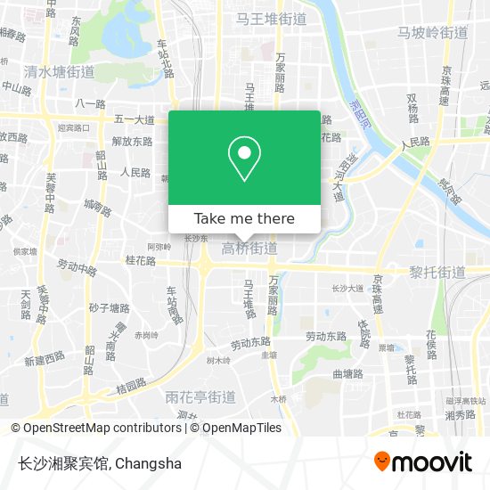 长沙湘聚宾馆 map