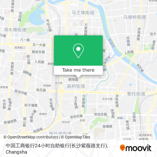 中国工商银行24小时自助银行(长沙紫薇路支行) map