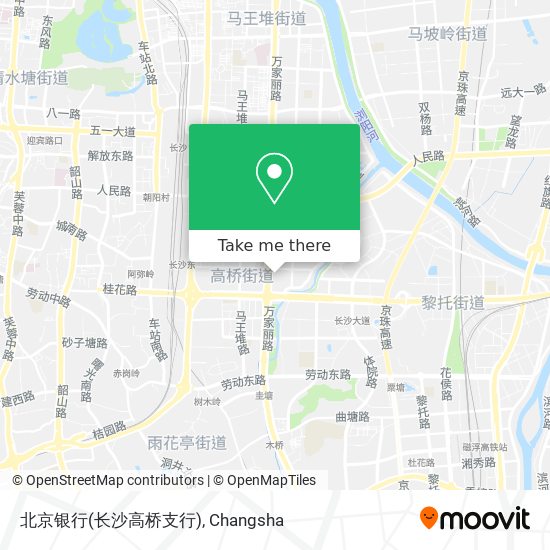 北京银行(长沙高桥支行) map