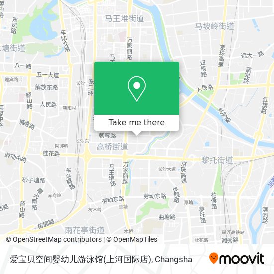 爱宝贝空间婴幼儿游泳馆(上河国际店) map