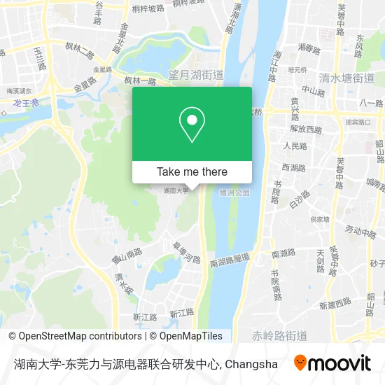 湖南大学-东莞力与源电器联合研发中心 map