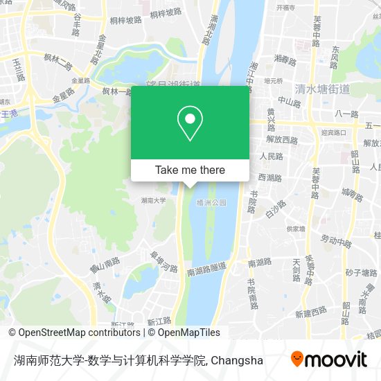 湖南师范大学-数学与计算机科学学院 map