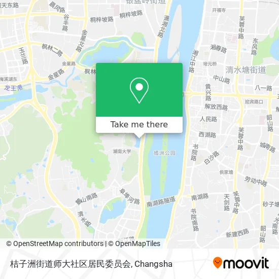 桔子洲街道师大社区居民委员会 map