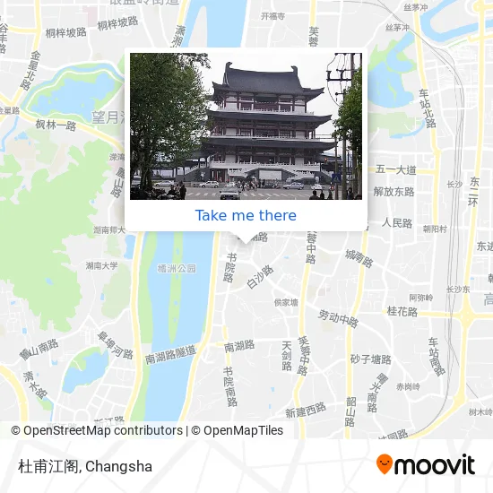 杜甫江阁 map