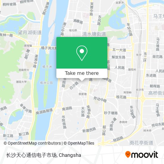 长沙天心通信电子市场 map