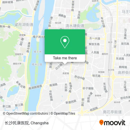 长沙民康医院 map