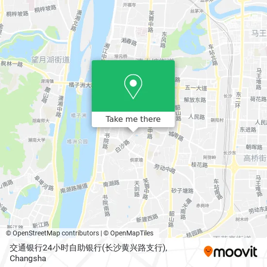 交通银行24小时自助银行(长沙黄兴路支行) map