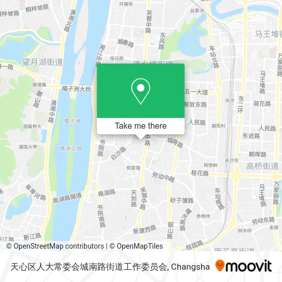 天心区人大常委会城南路街道工作委员会 map