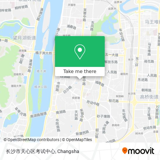 长沙市天心区考试中心 map