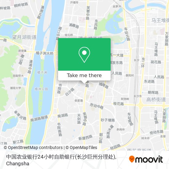 中国农业银行24小时自助银行(长沙巨州分理处) map