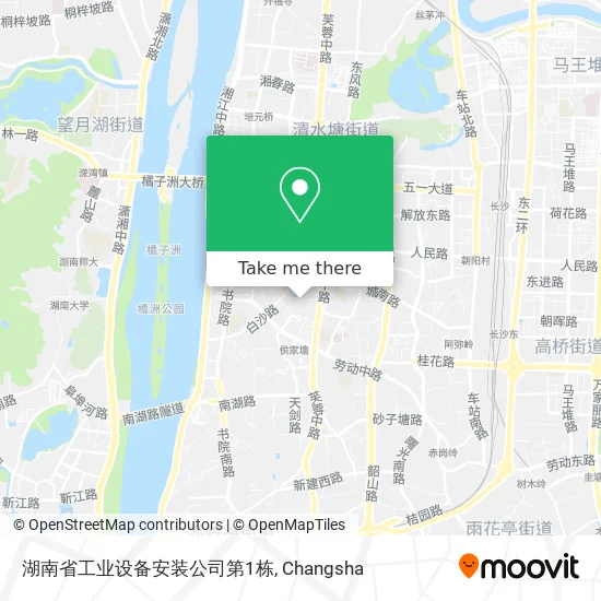 湖南省工业设备安装公司第1栋 map