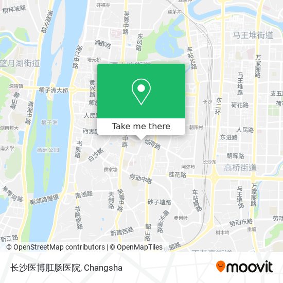 长沙医博肛肠医院 map