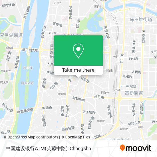 中国建设银行ATM(芙蓉中路) map