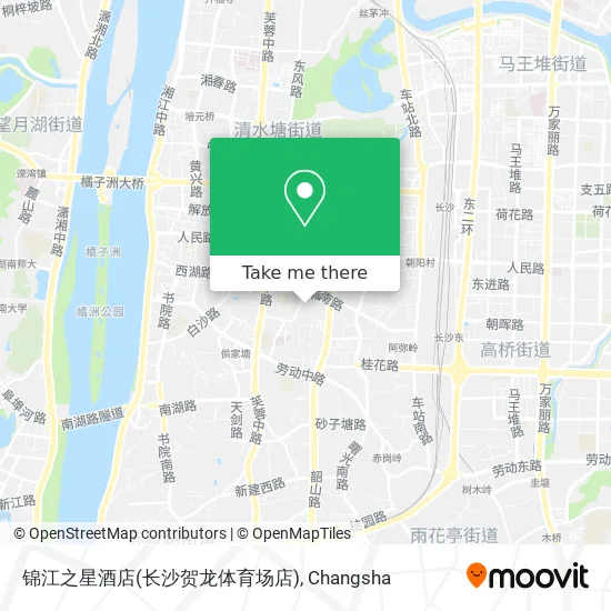 锦江之星酒店(长沙贺龙体育场店) map