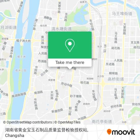 湖南省黄金宝玉石制品质量监督检验授权站 map
