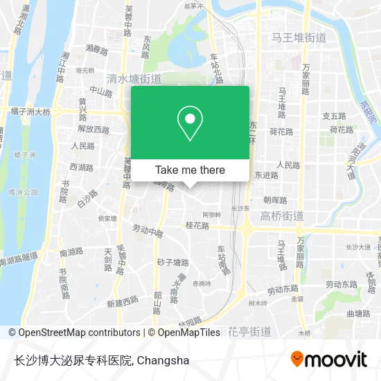 长沙博大泌尿专科医院 map