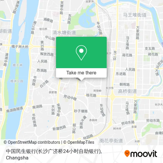 中国民生银行(长沙广济桥24小时自助银行) map