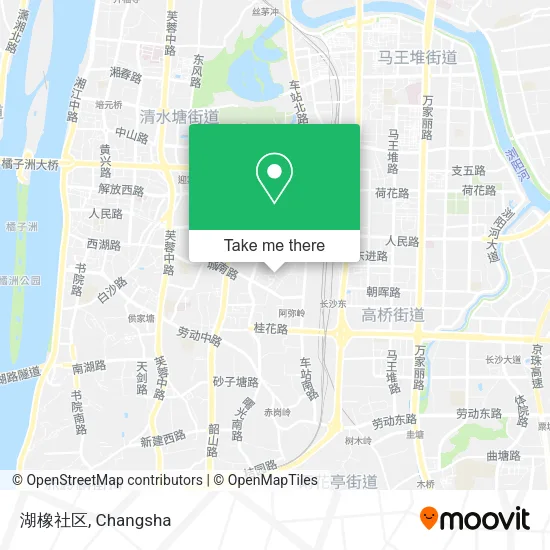 湖橡社区 map